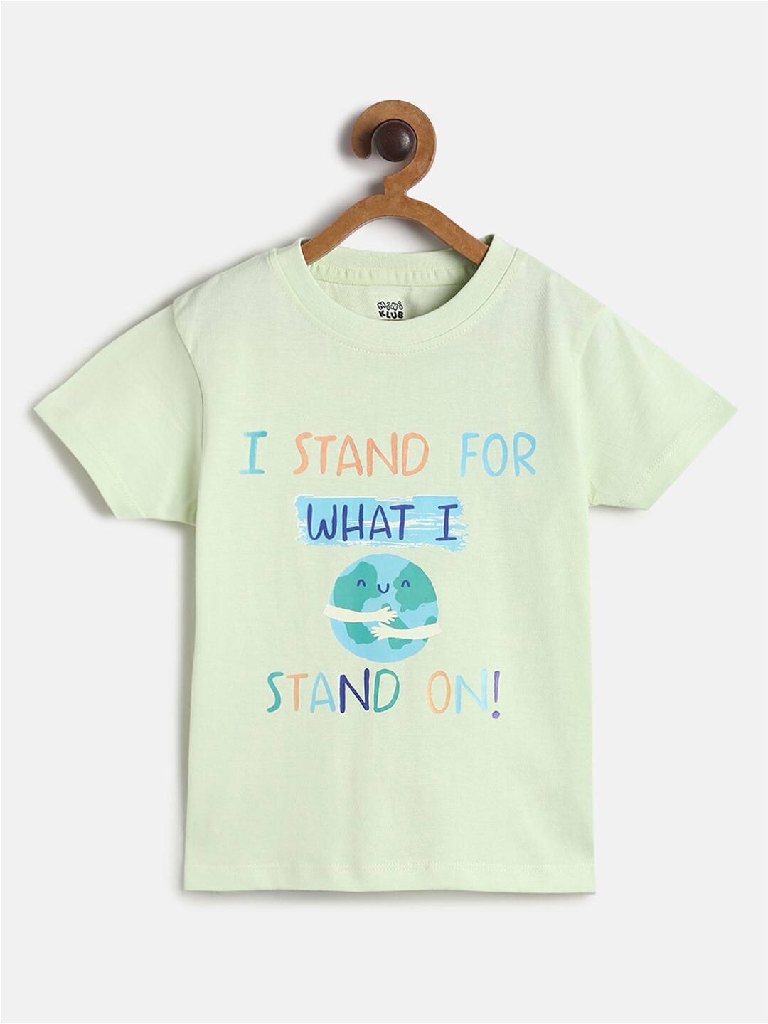 

MINI KLUB Boys Multicoloured Round Neck Drop-Shoulder Sleeves Raw Edge T-shirt, Multi