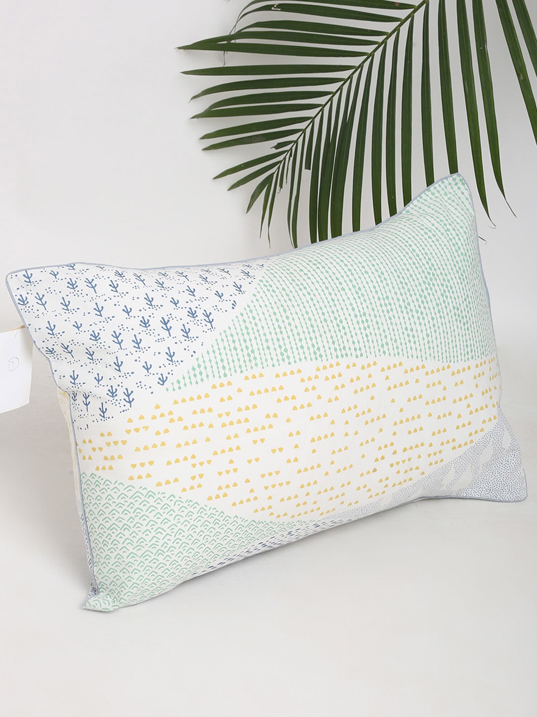

Fabindia Blue & White Printed Cotton Pillow Covers