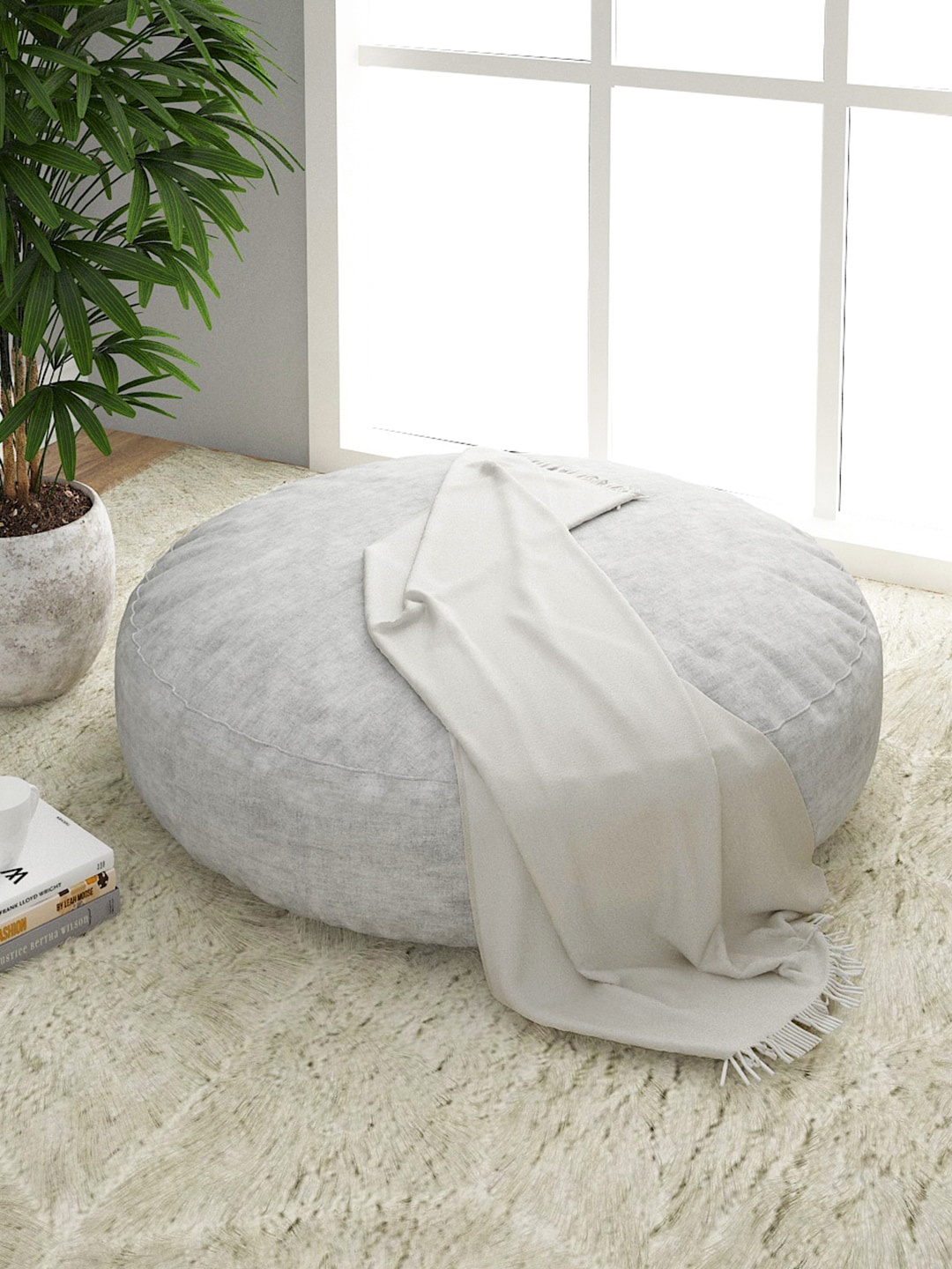 

Fabindia Unisex Cream Solid Throws