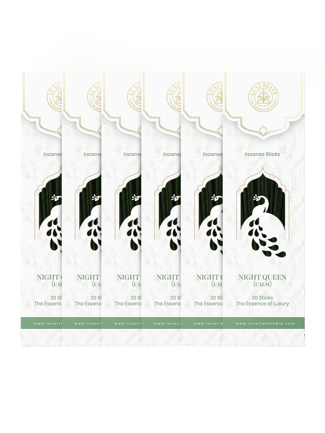 

LUXURIATE Set Of 6 Black & White Nightqueen Natural & Non-Toxic Incense Sticks