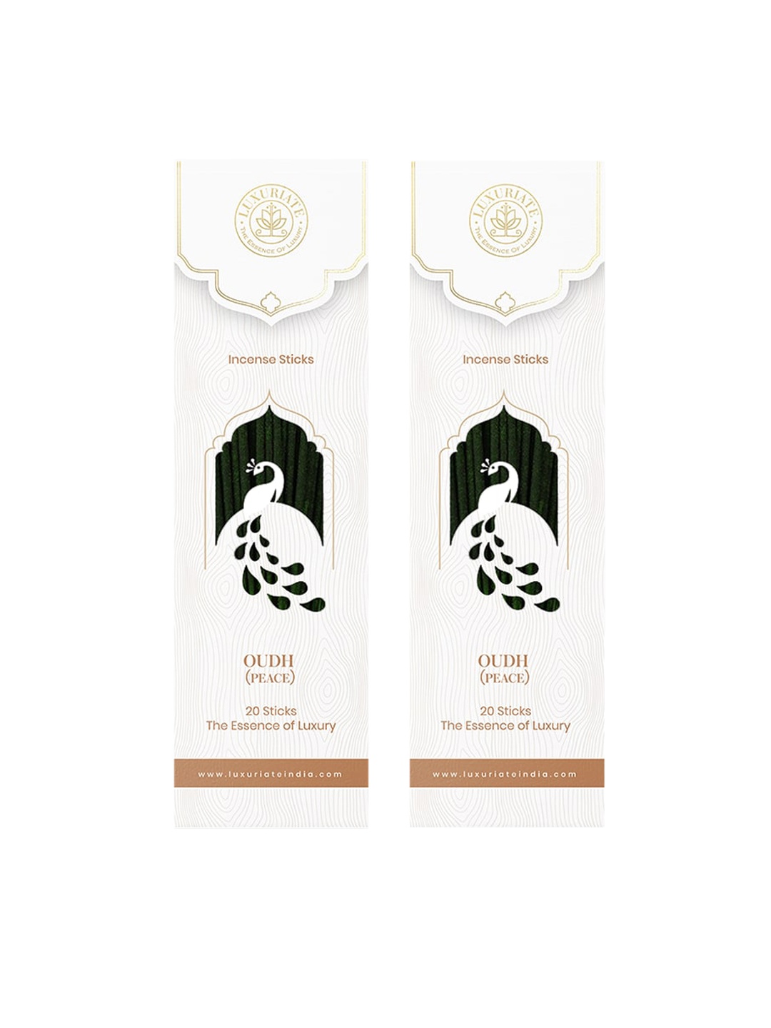 

LUXURIATE Pack Of 2 Black & White Divine Fragrance Oudh Incense Natural Sticks