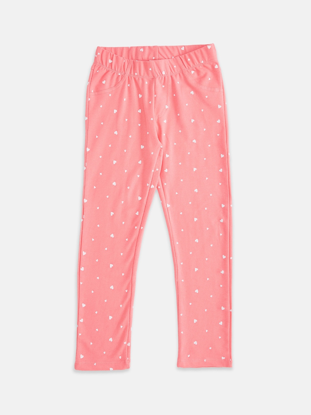 

Pantaloons Junior Girls Pink Printed Leggings