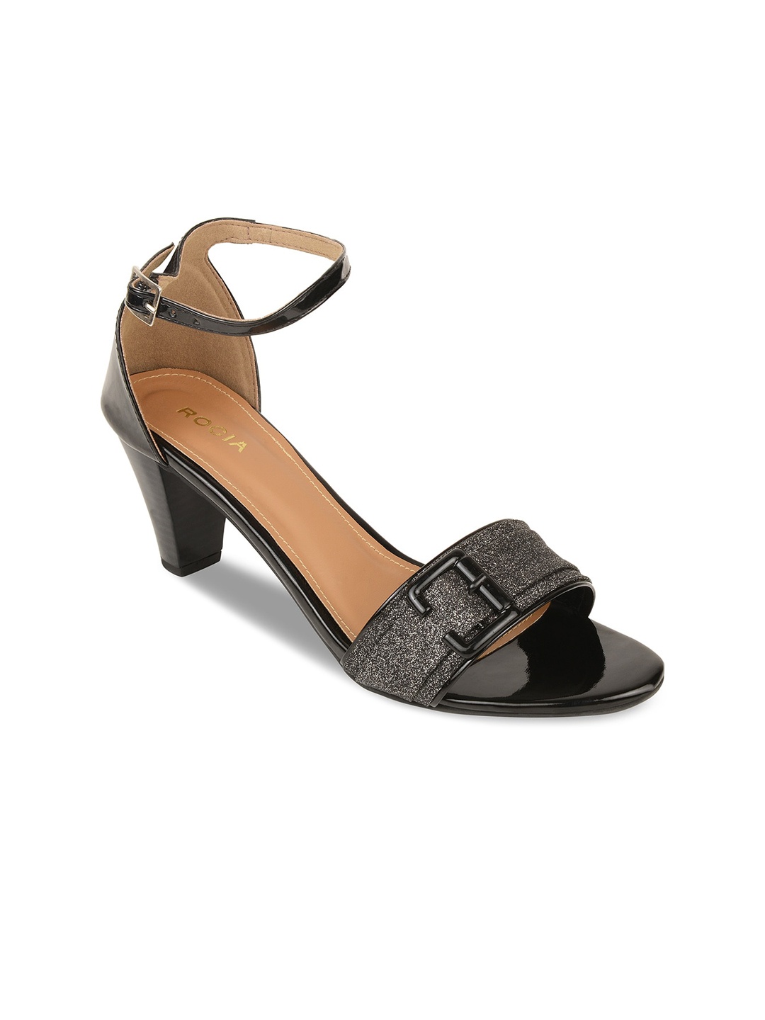 

Rocia Women Black Block Peep Toes