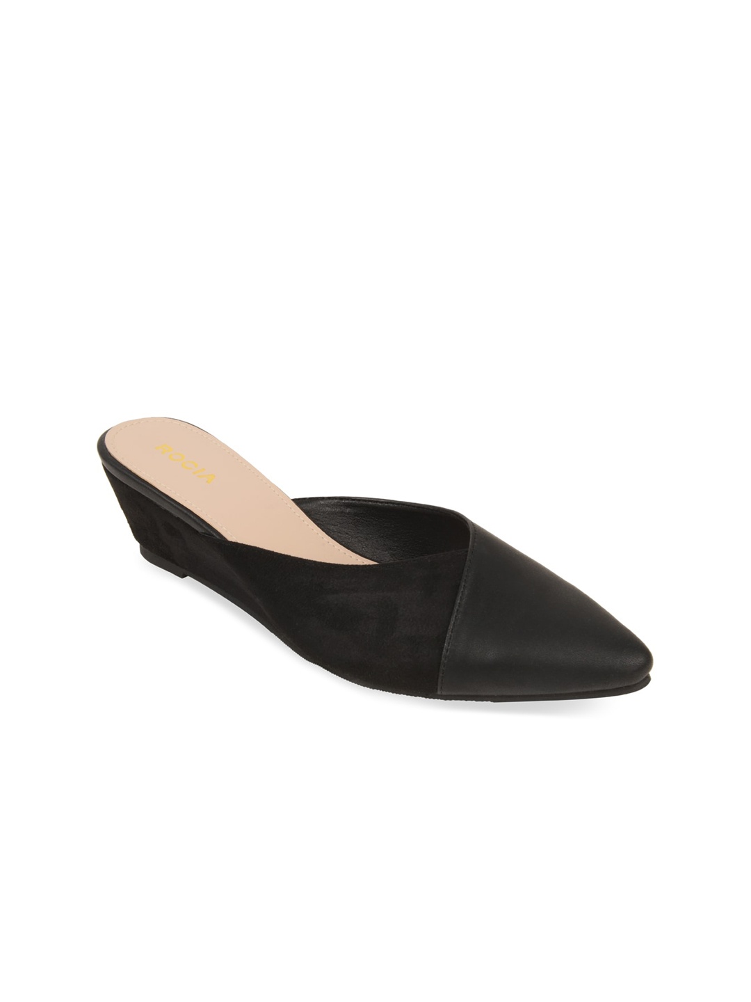 

Rocia Black Wedge Mules