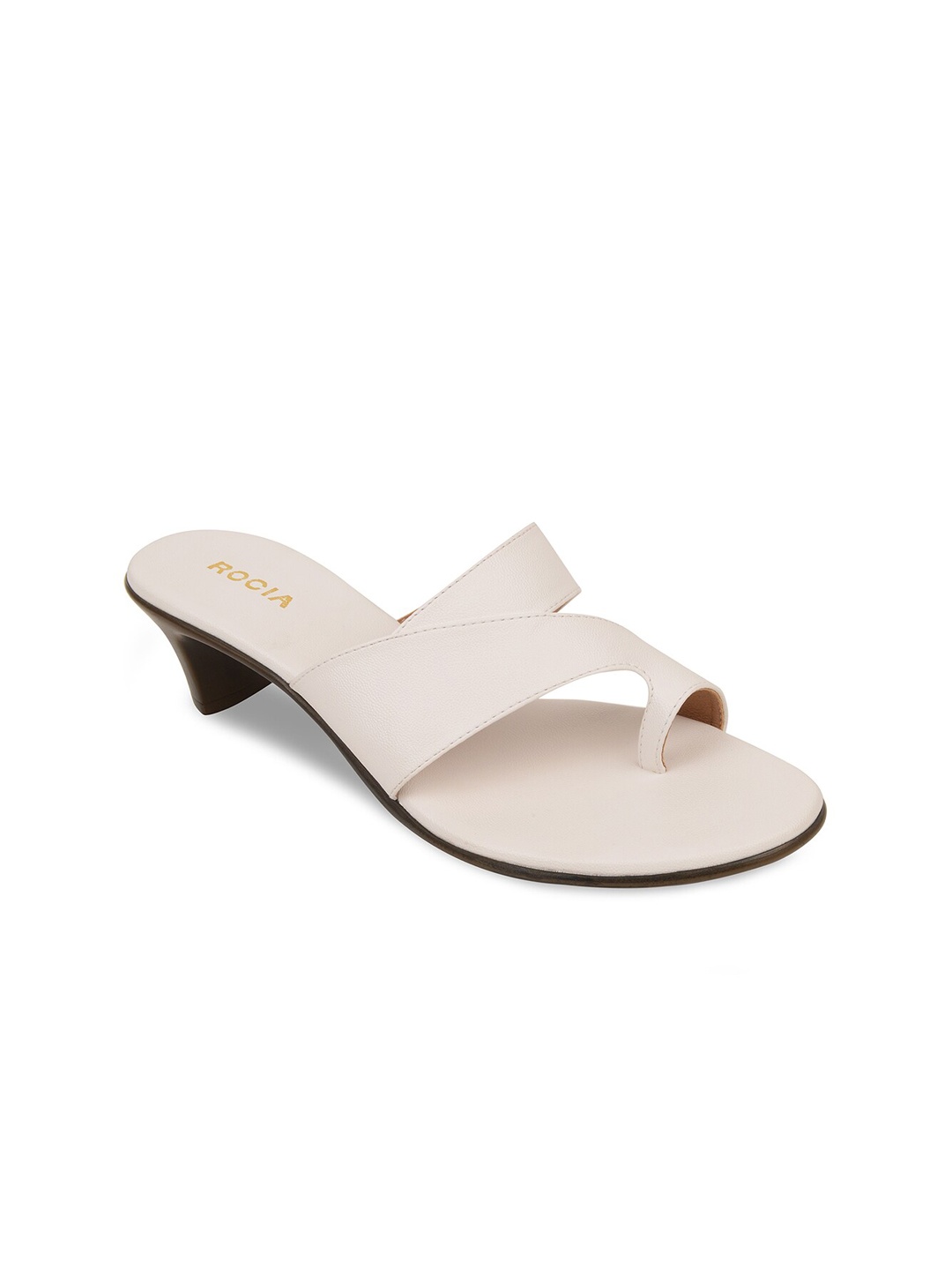 

Rocia White Block Sandals