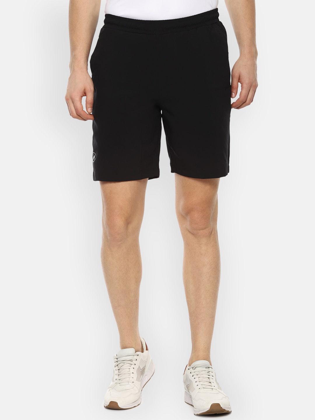 

Louis Philippe ATHPLAY Men Black Slim Fit Sports Shorts