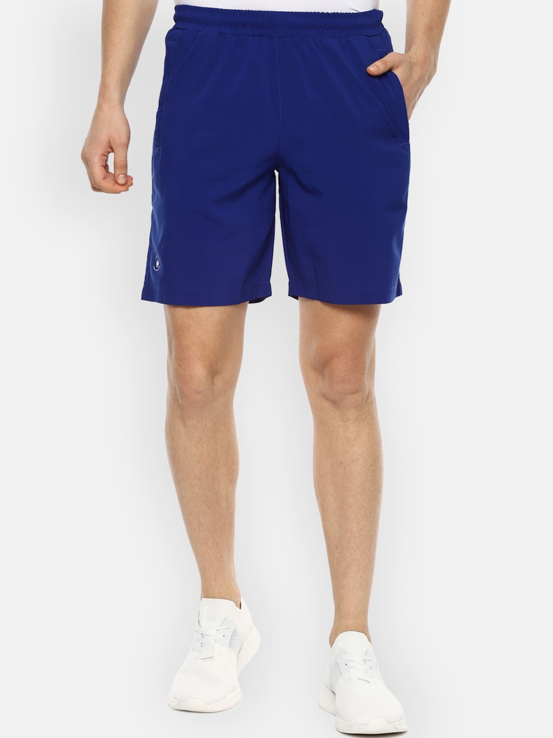 

Louis Philippe ATHPLAY Men Blue Slim Fit Sports Shorts