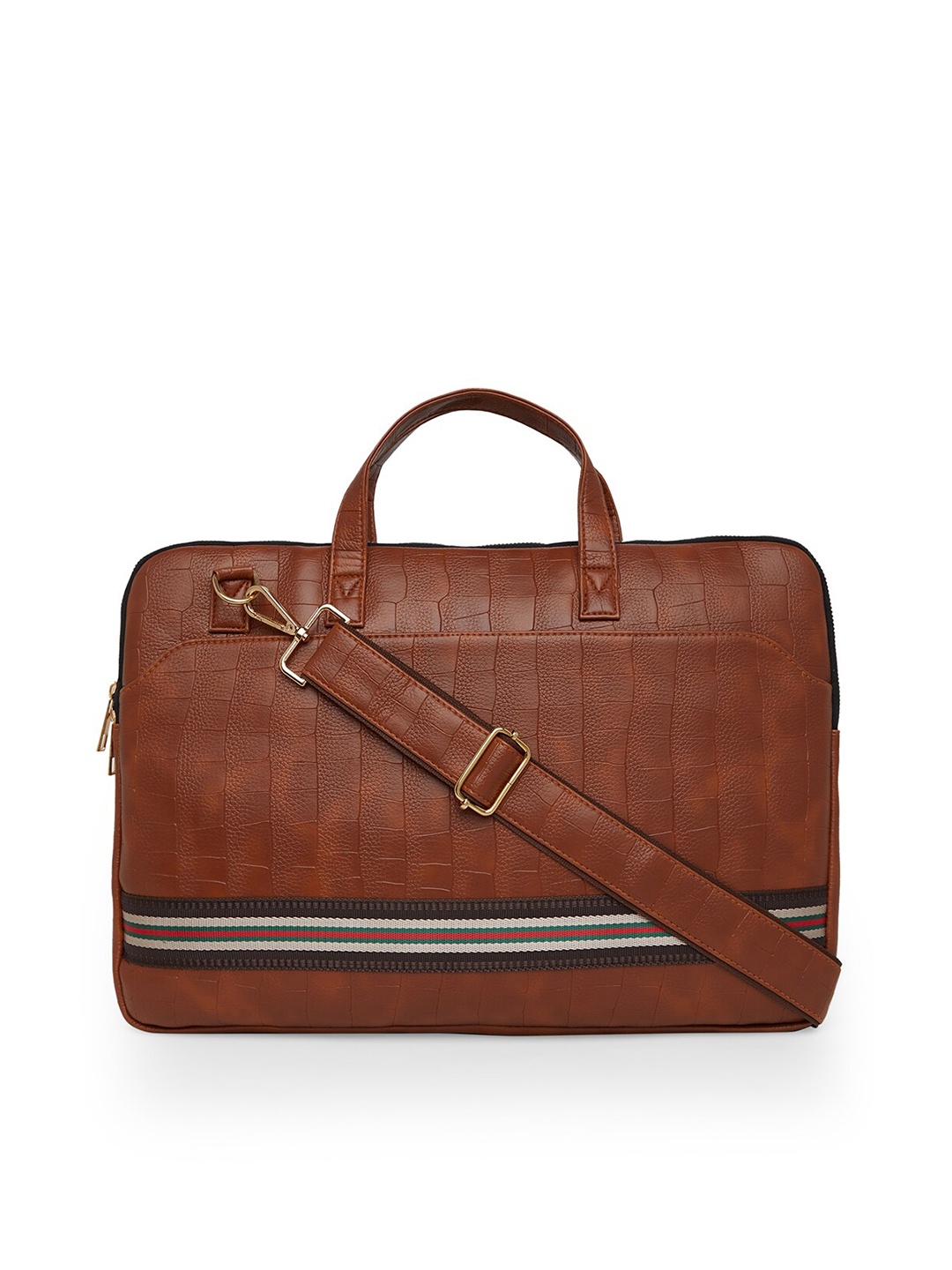 

MBOSS Unisex Tan Laptop Messenger Bag