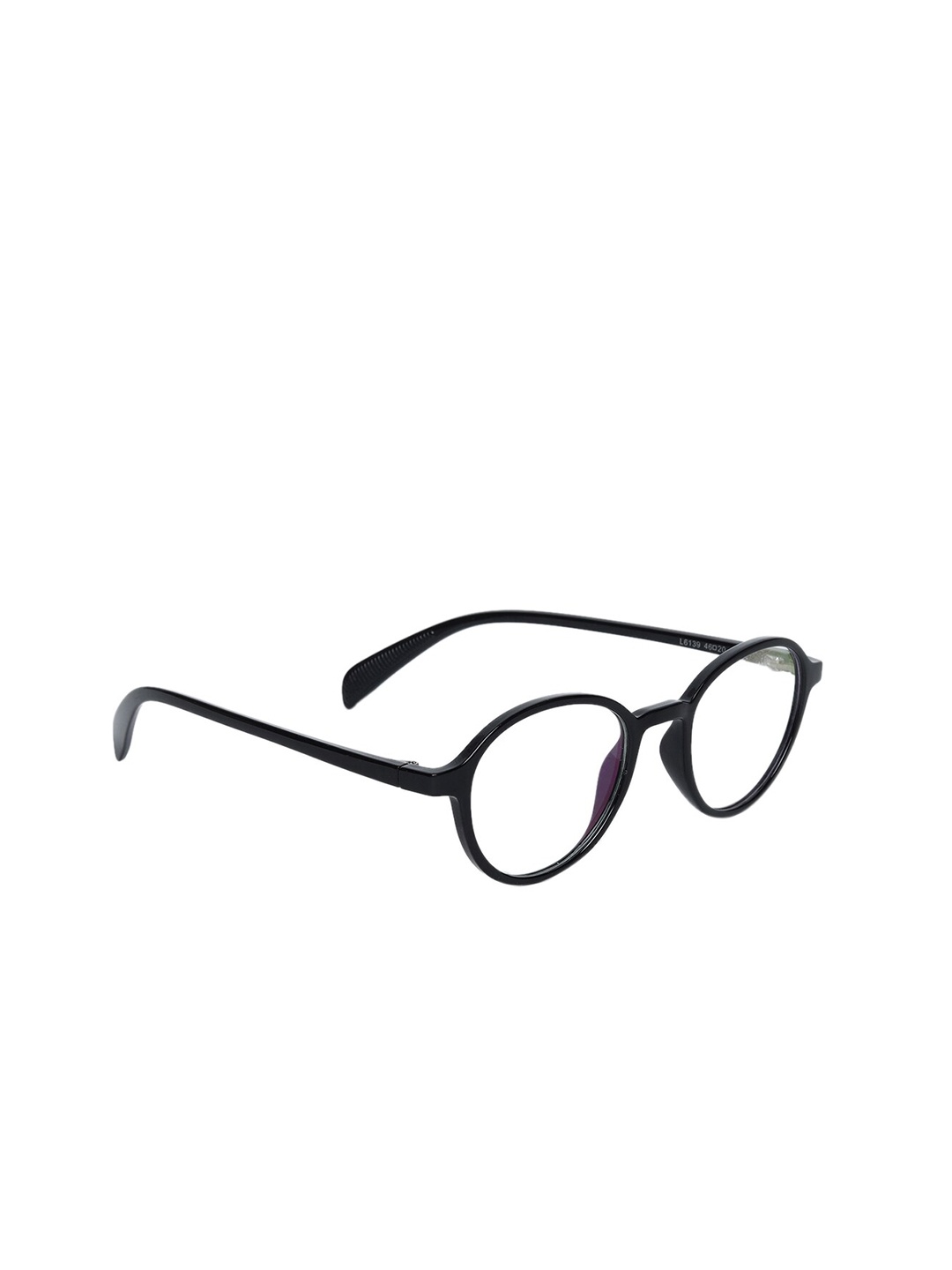 

Peter Jones Eyewear Unisex Black Full Rim Round Anti Glare Computer Glasses