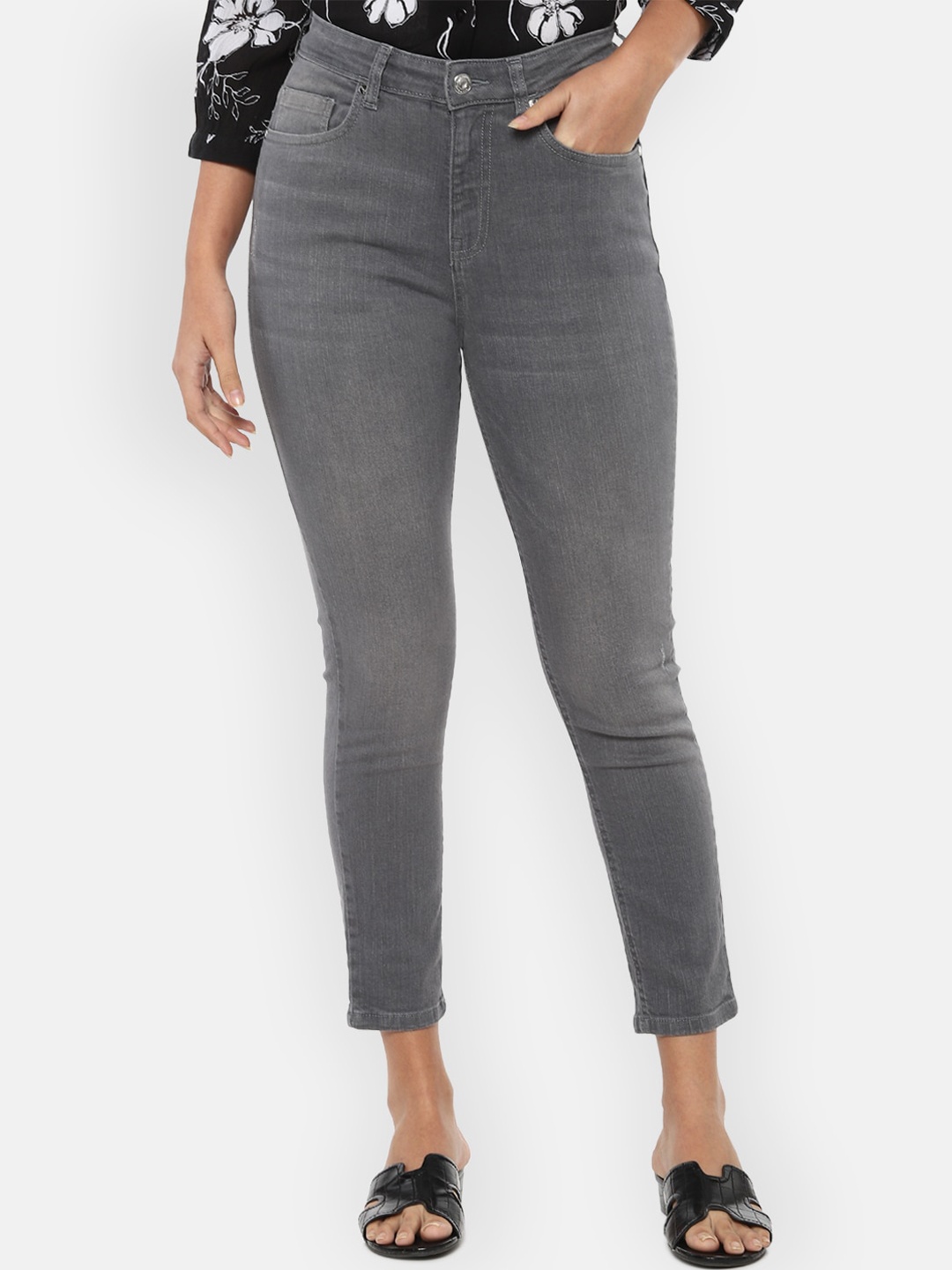 

Van Heusen Woman Women Grey Slim Fit Jeans