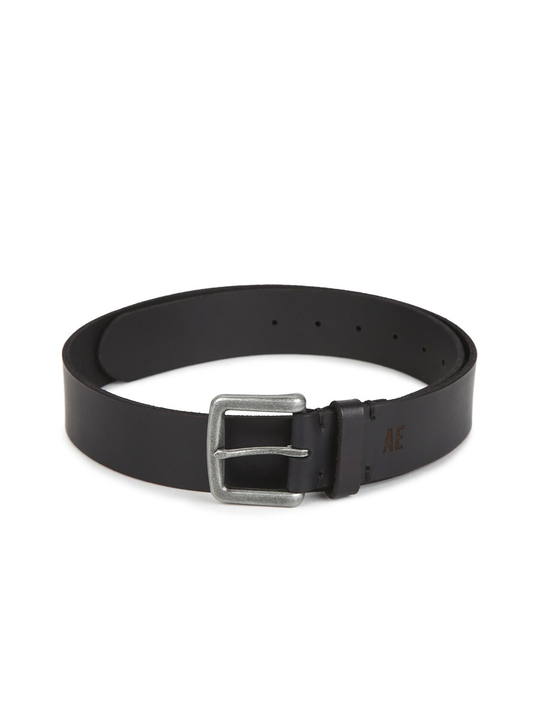 

AMERICAN EAGLE OUTFITTERS Men Black Textured Leather Formal Belt