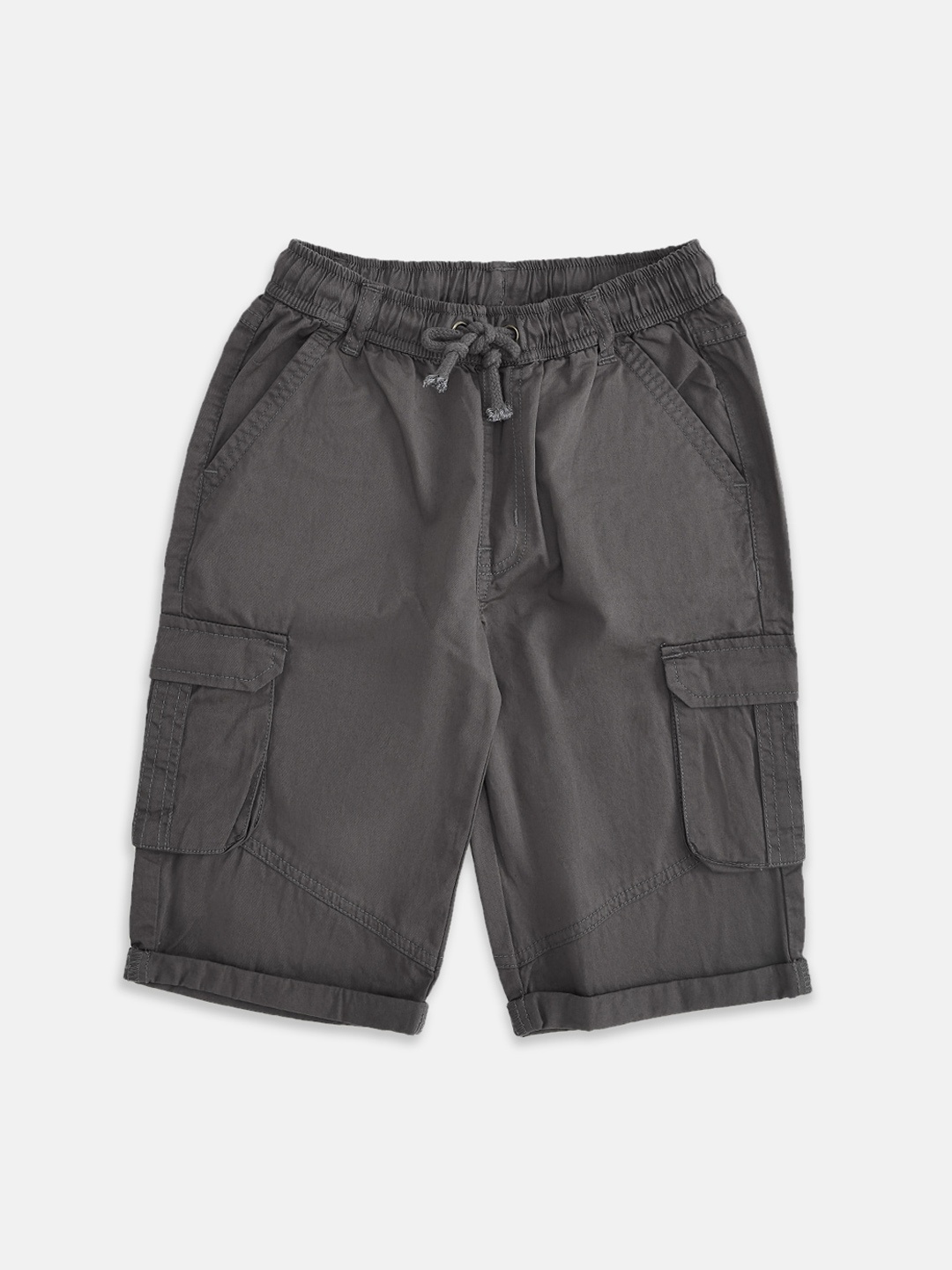 

Pantaloons Junior Boys Grey Cargo Shorts