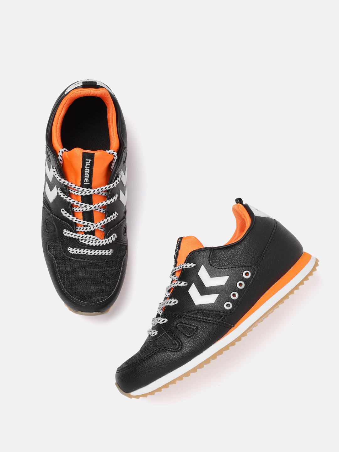 

hummel Boys Black Solid Marathona Bts Sneakers