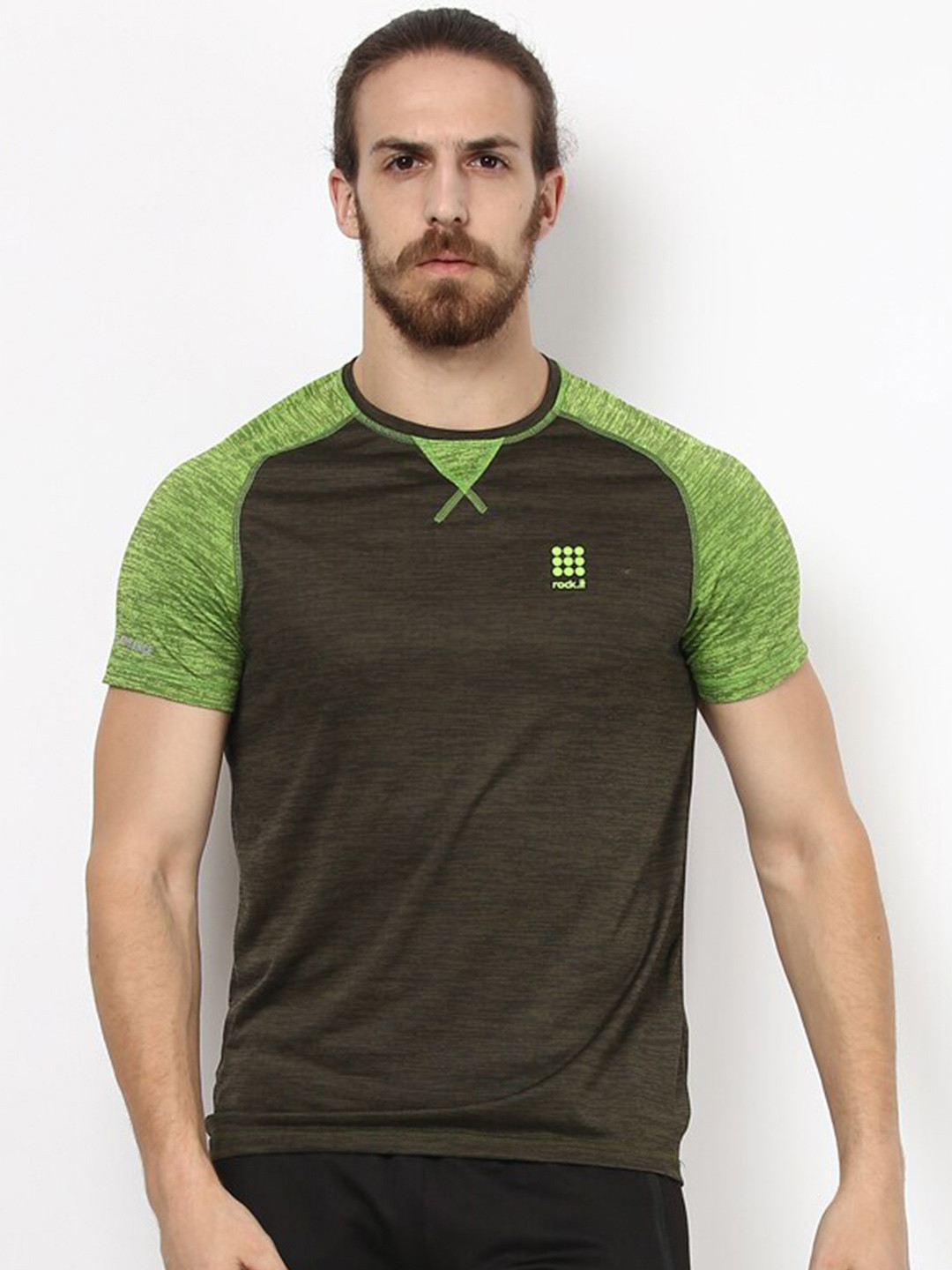 

rock it Men Olive Green T-shirt