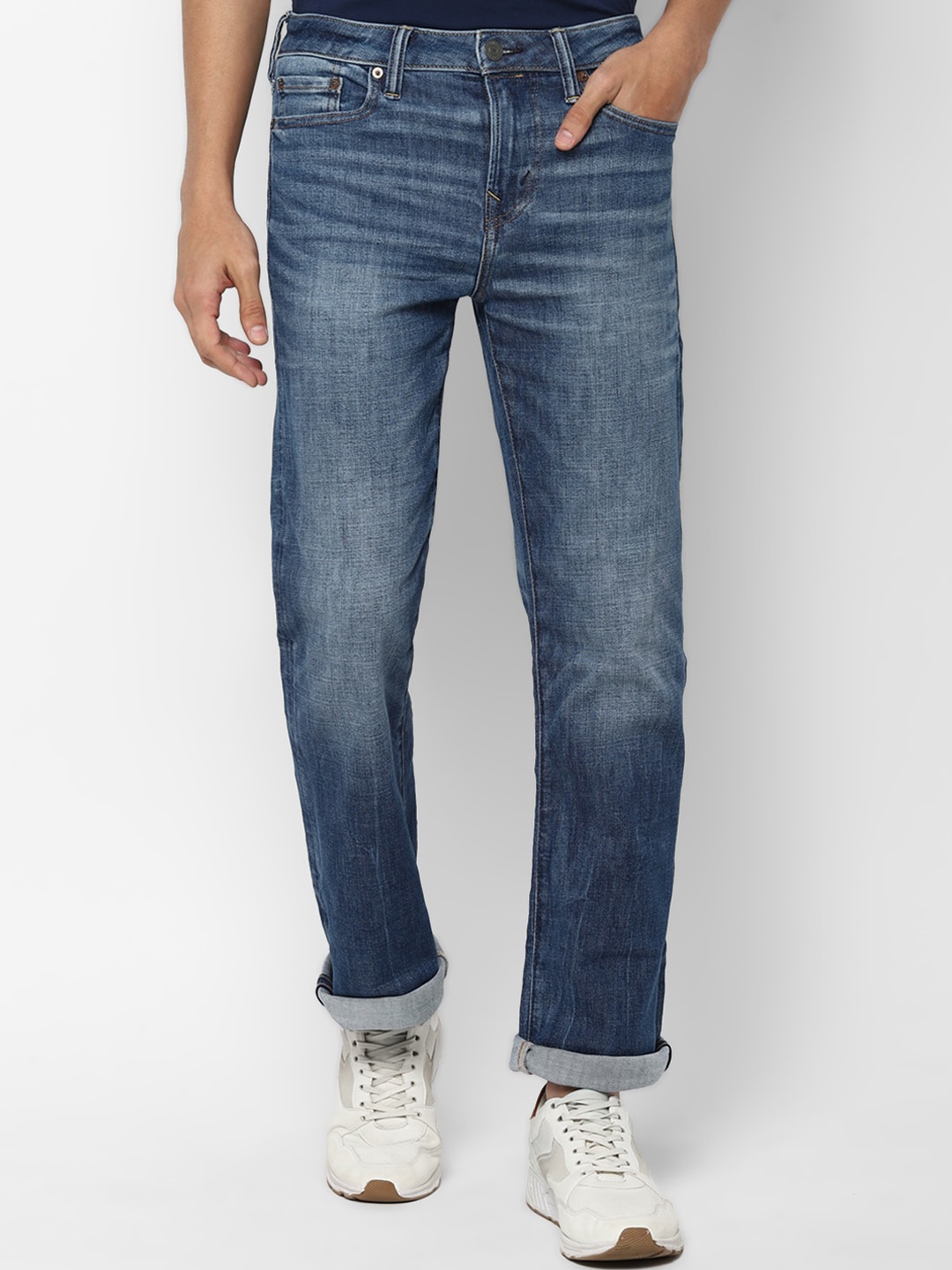 

AMERICAN EAGLE OUTFITTERS Men Blue Light Fade Jeans