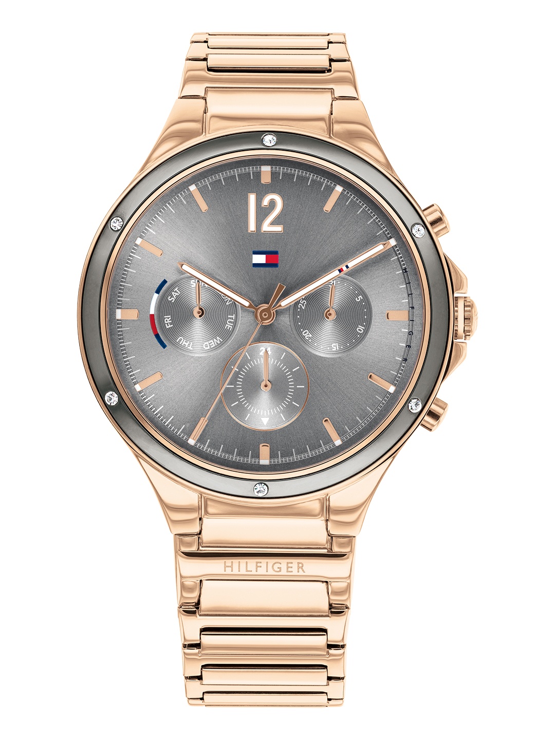 

Tommy Hilfiger Women Gunmetal-Toned Eve Analogue Watch TH1782277W, Metallic