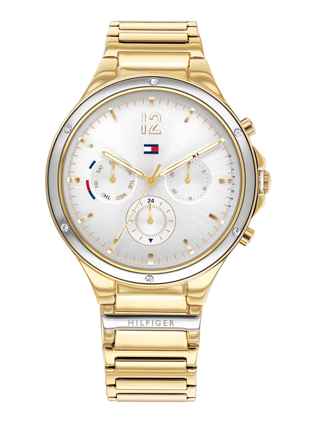 

Tommy Hilfiger Women Cream-Coloured Dial Straps Analogue Watch TH1782278W