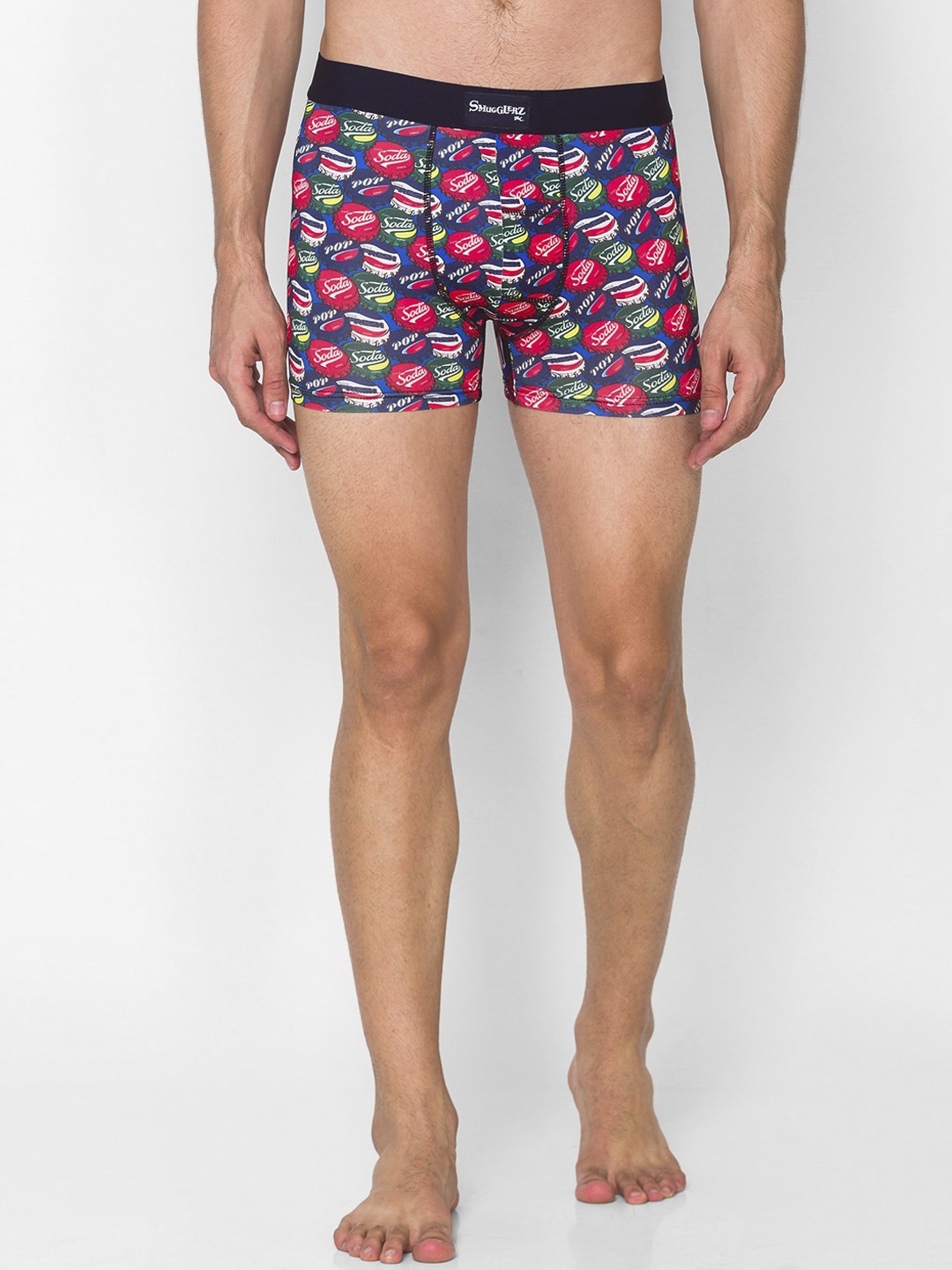 

Smugglerz Men Red & Blue Printed Microfibre Trunk