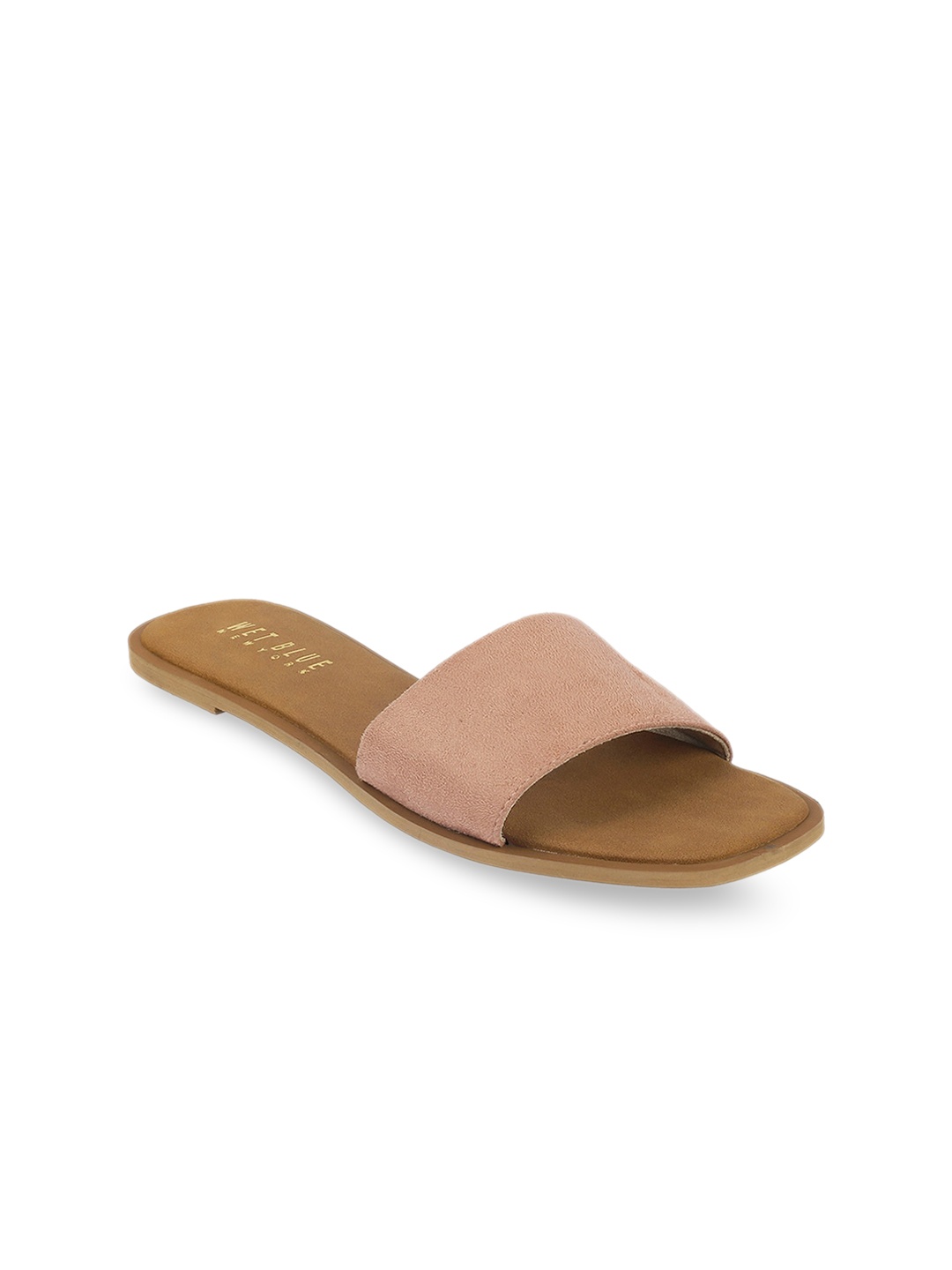

Wet Blue Women Nude-Coloured Open Toe Flats