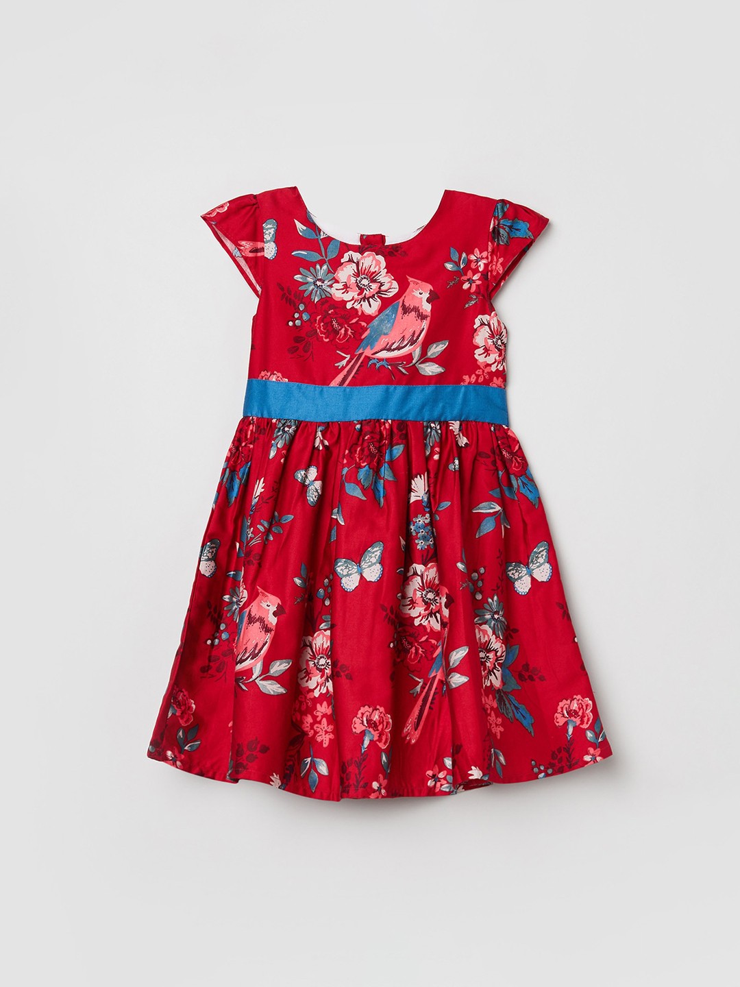 

Max Girls Red Floral Dress