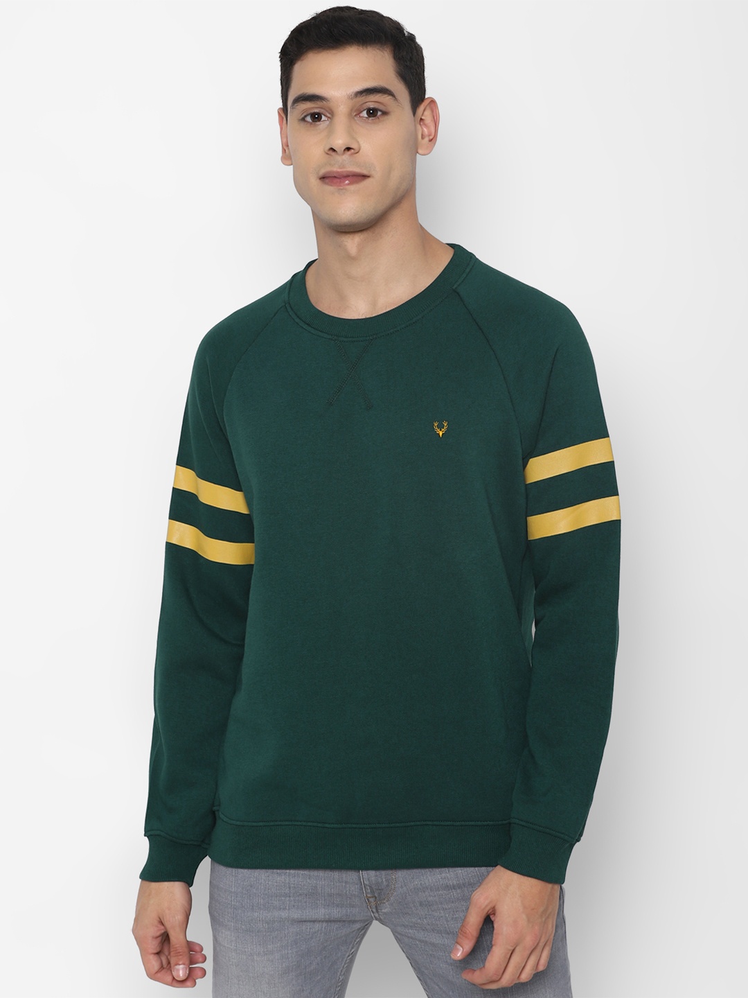 

Allen Solly Sport Men Teal Green Solid Sweatshirt