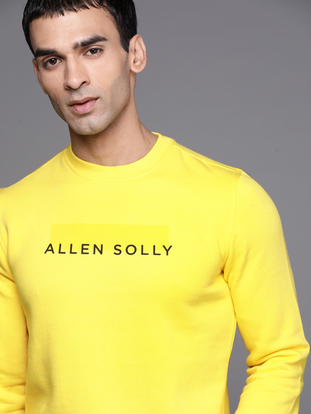 

Allen Solly Sport Men Yellow Brand Logo Printed Sweatshirt