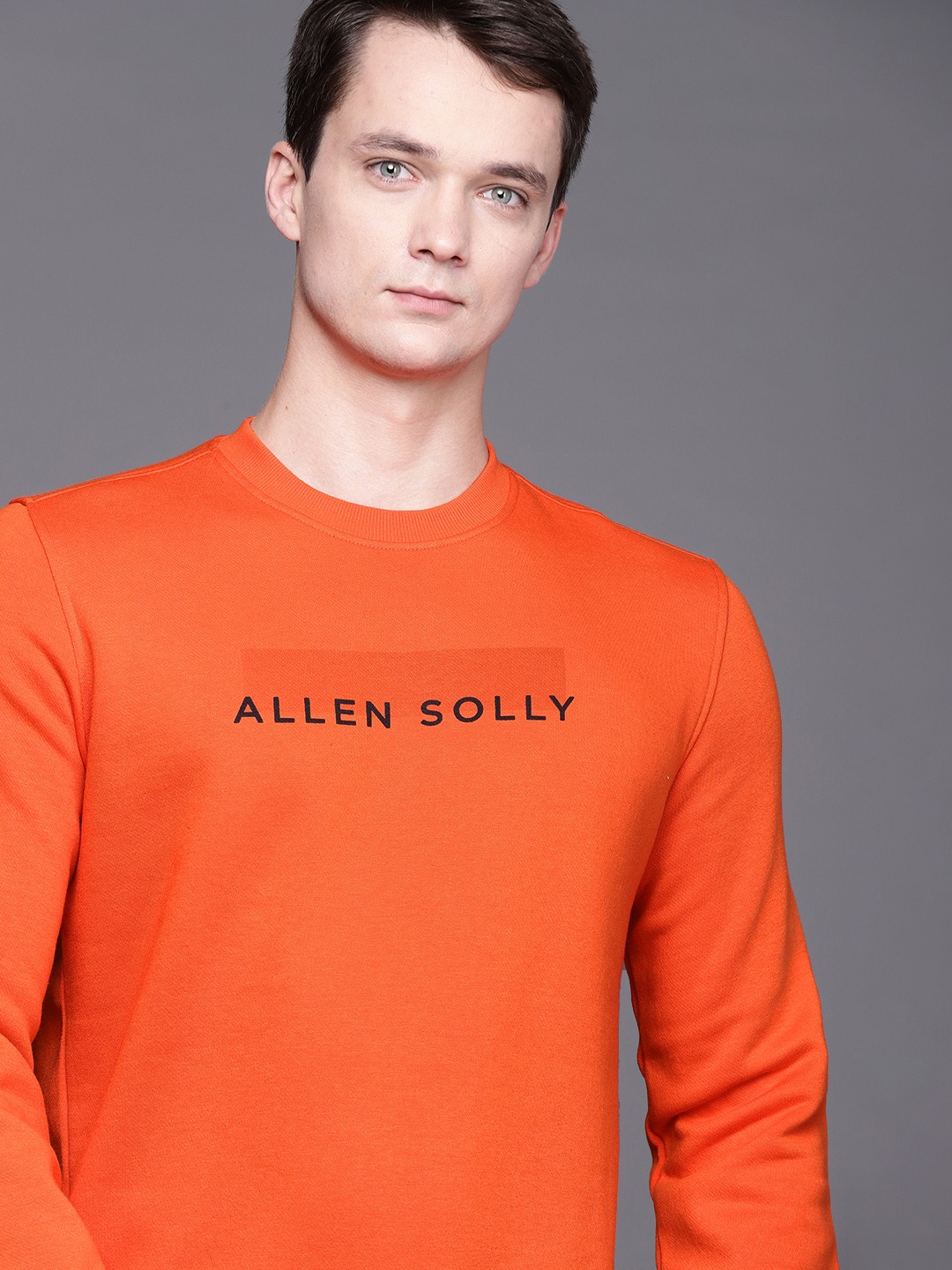 

Allen Solly Sport Men Orange Brand Logo Print Sweatshirt