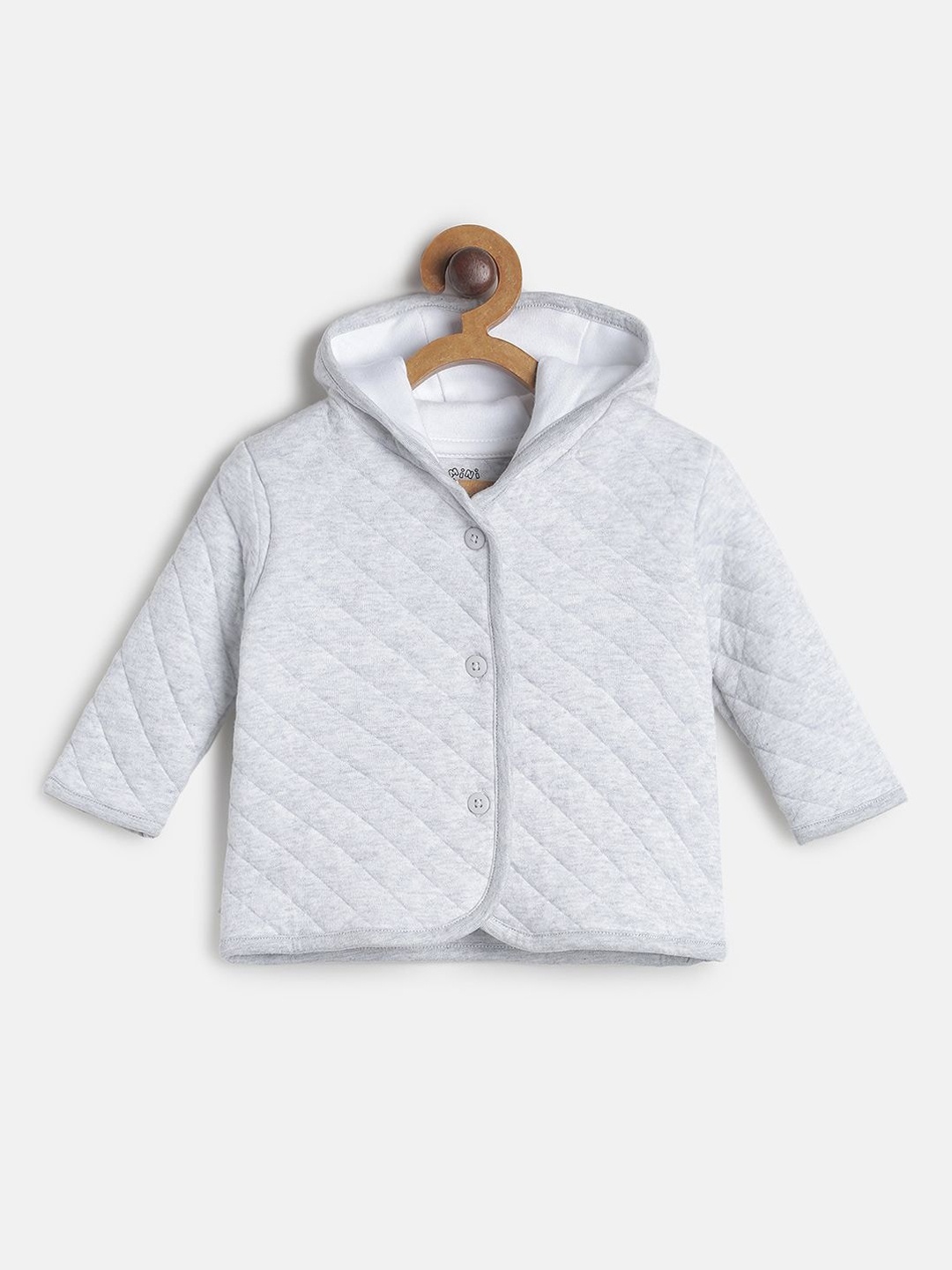 

MINI KLUB Girls Grey Lightweight Quilted Jacket