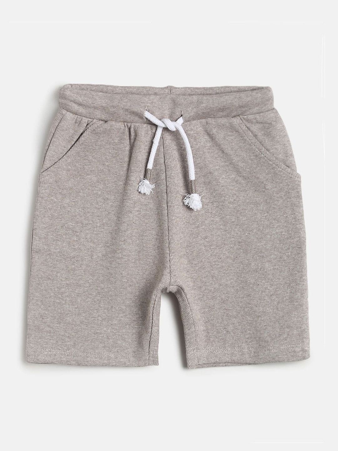 

MINI KLUB Boys Grey Melange Regular Shorts