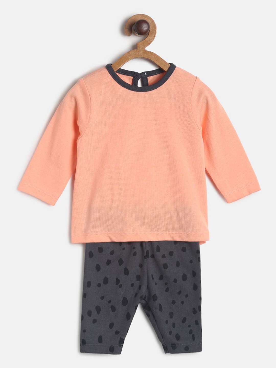 

MINI KLUB Girls Pink & Grey T-shirt with Pyjamas
