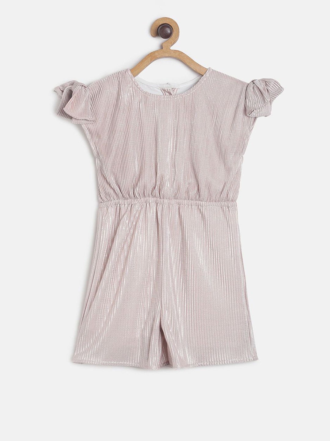 

MINI KLUB Girls Self-Design Playsuit, Peach