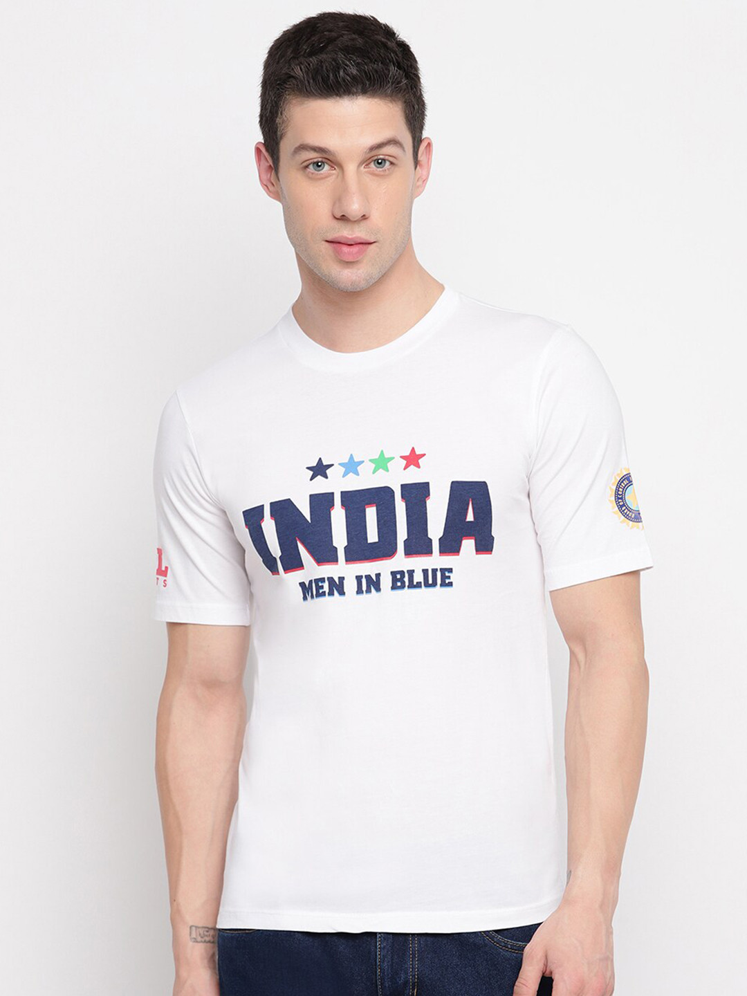 

MPL SPORTS Men White Team India Pride Series Jersey T-shirt