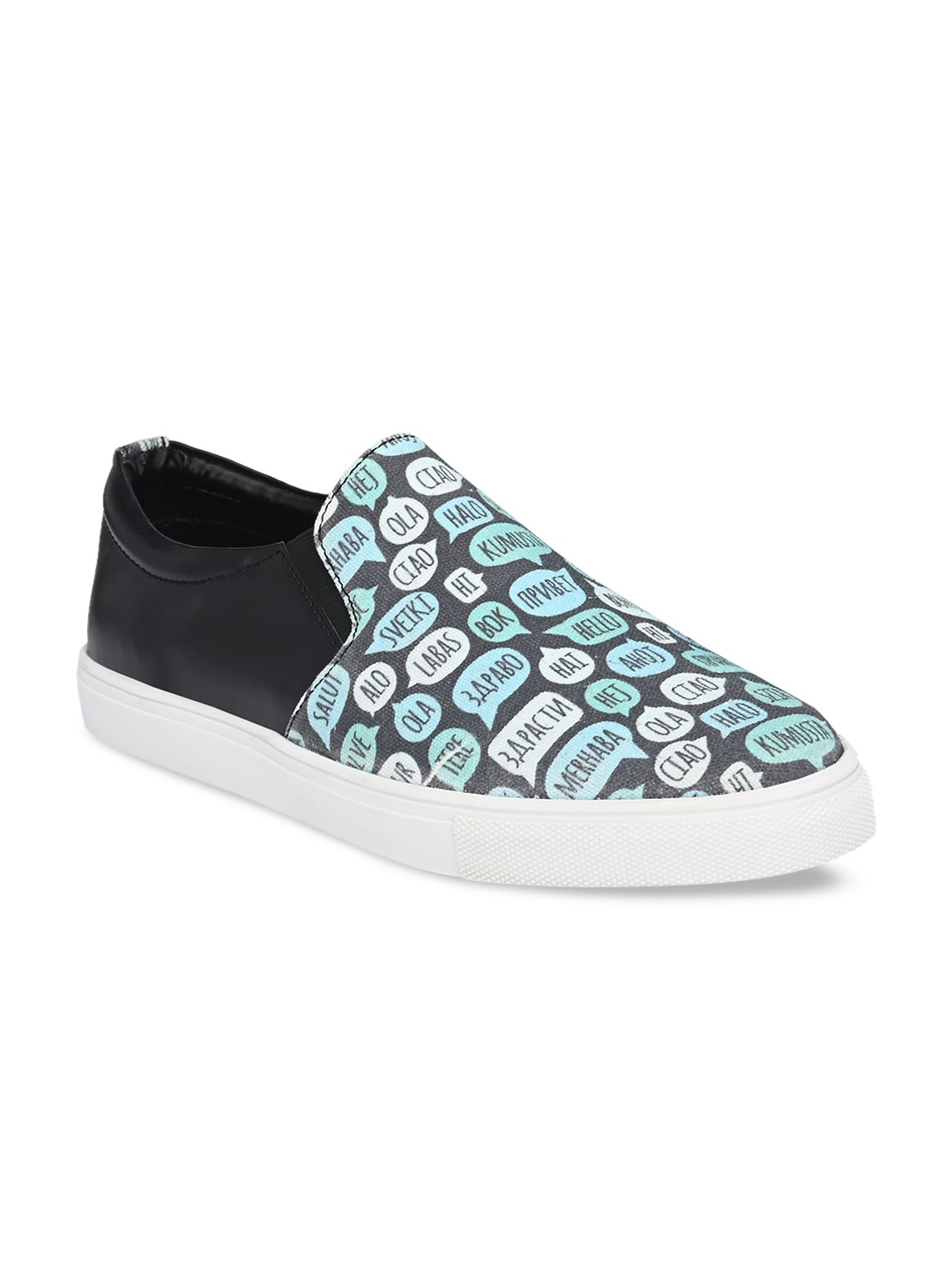 

KLEAT Men Multicoloured Printed Slip-On Sneakers, Multi