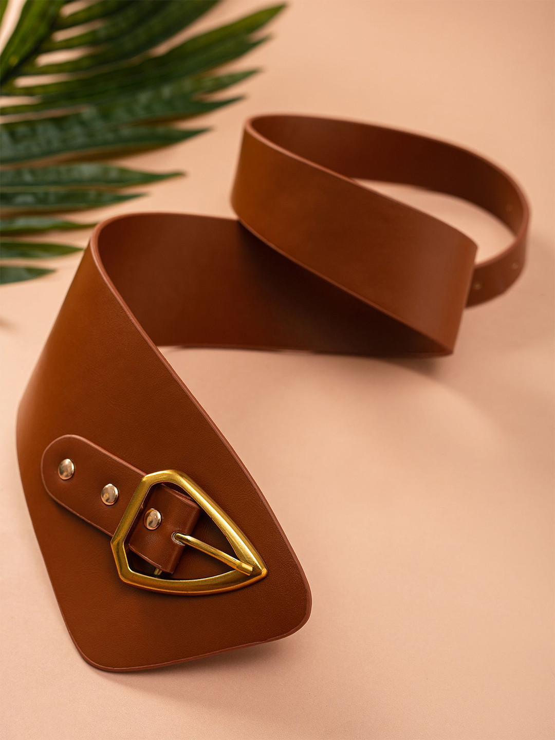 

20Dresses Women Brown Asymmetric Belt