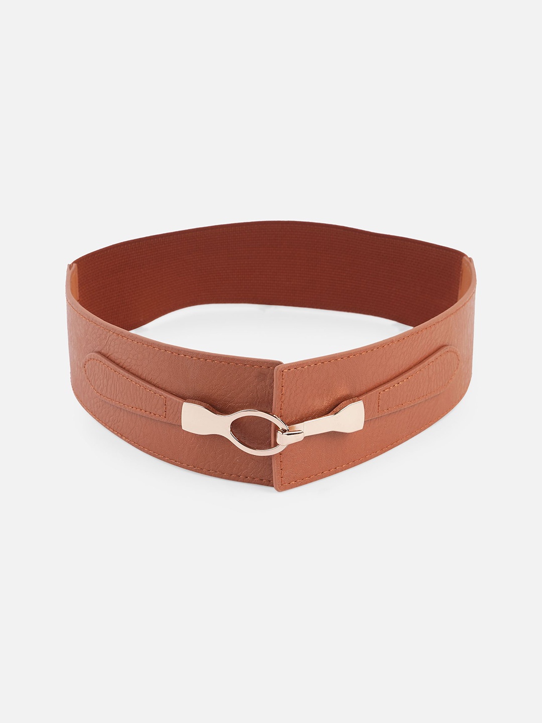 

20Dresses Women Brown Textured Interlock Belt