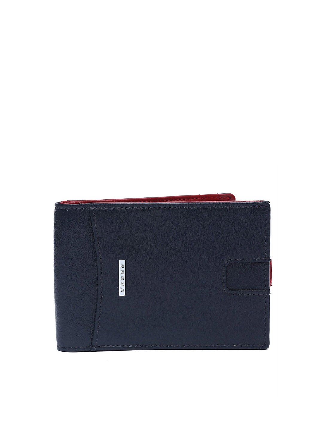 

Cross Men Navy Blue & Brown Genuine Leather Two Fold Wallet