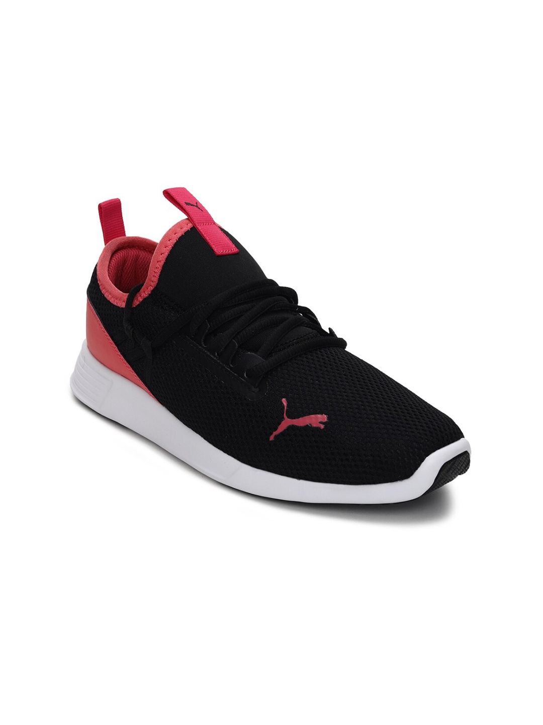 

Puma Women Black Woven Design Cross Sneakers