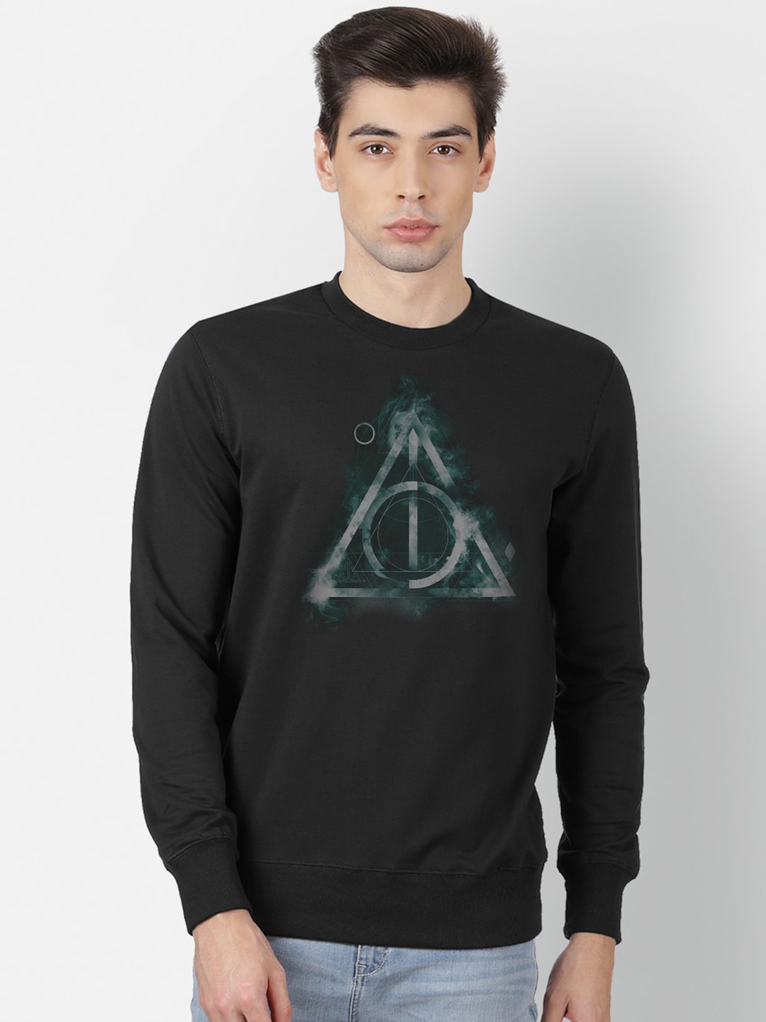 

Free Authority Men Black Harry Potter Printed Sweatshirt