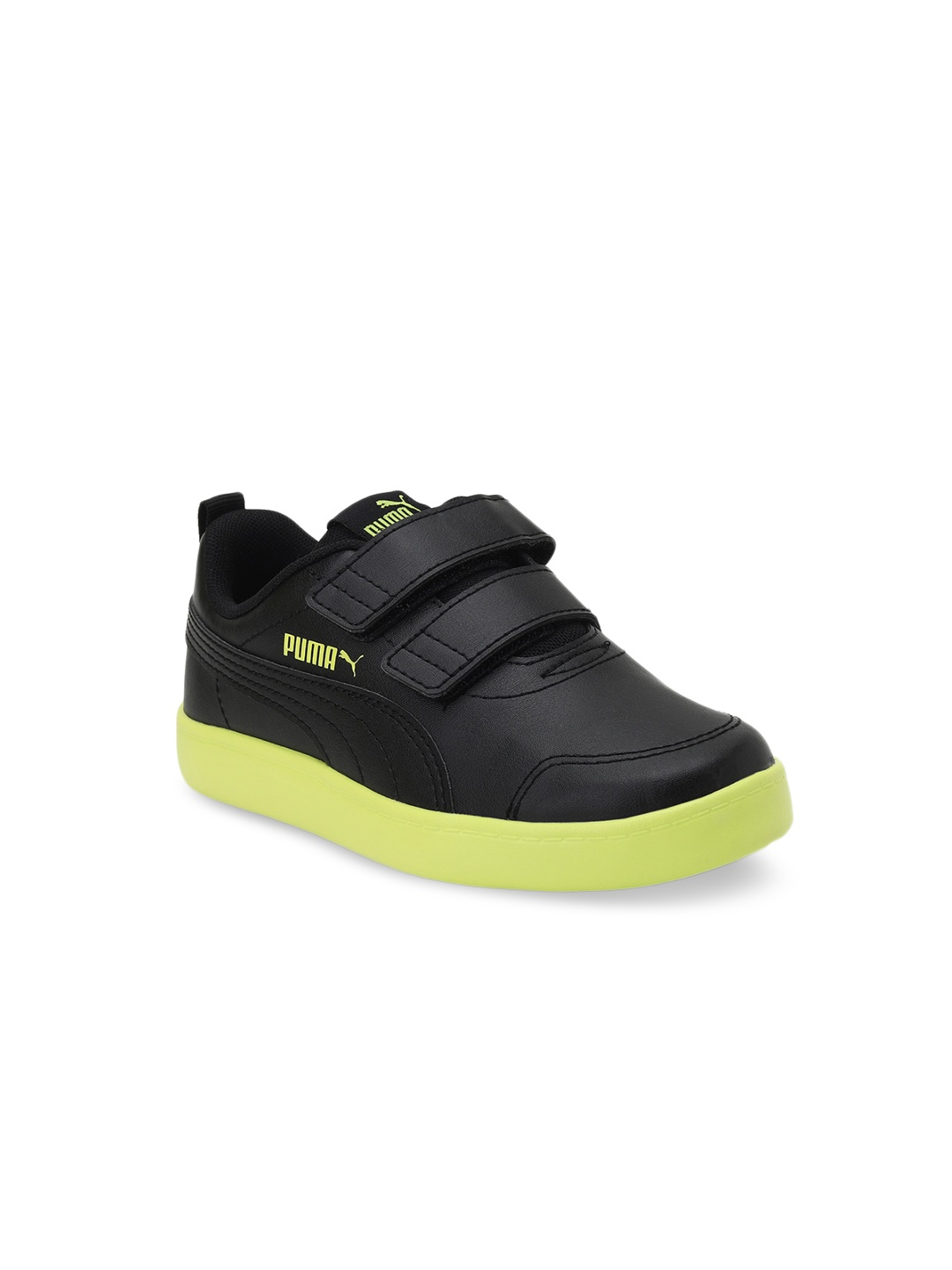 

Puma Unisex Kids Black & Yellow Sneakers