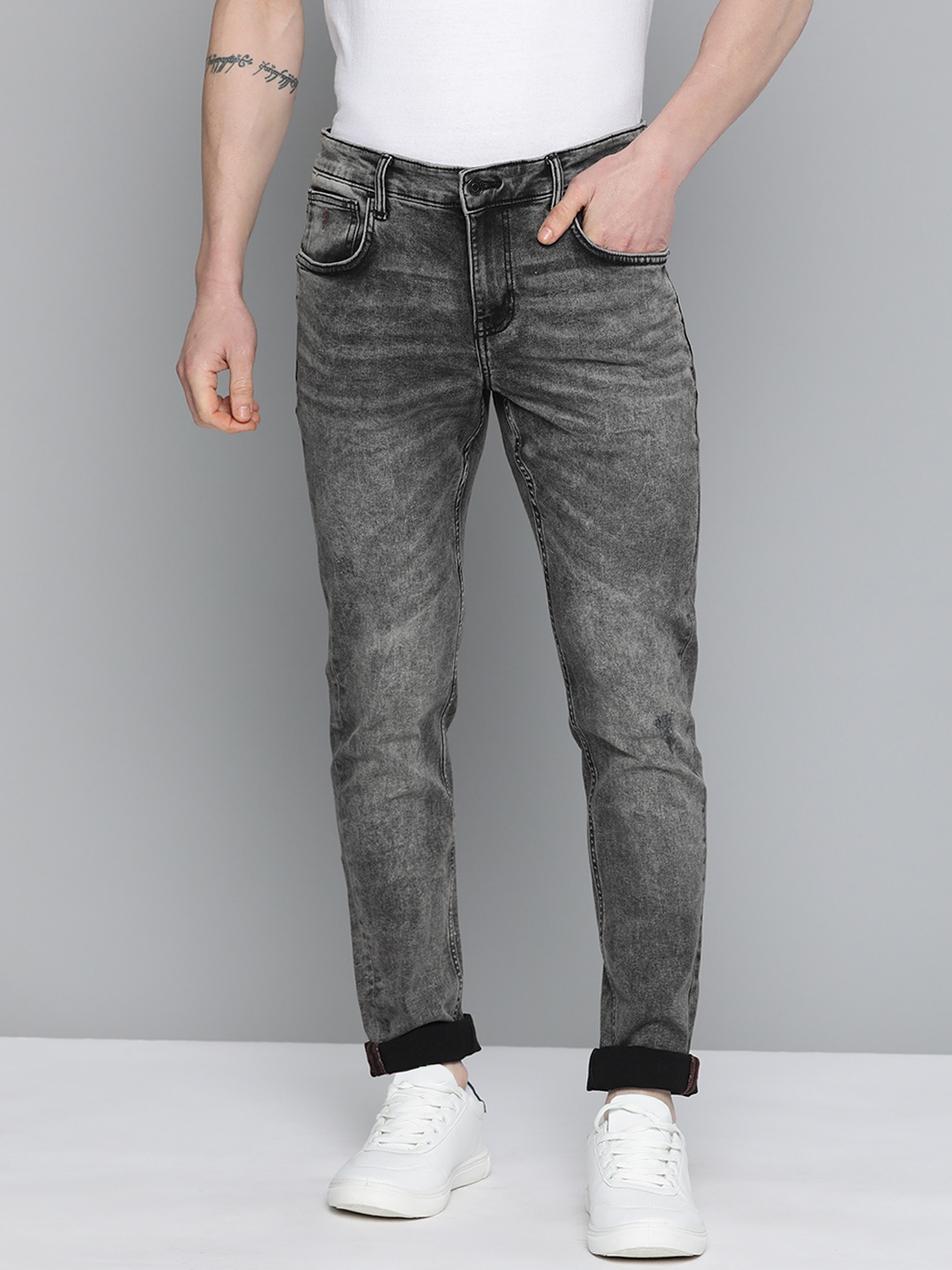 

Indian Terrain Men Kruger Skinny Fit Jeans, Grey