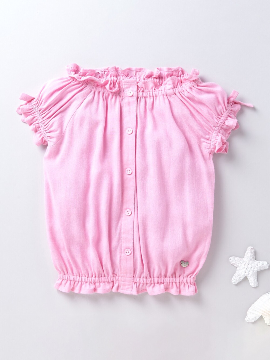 

Ed-a-Mamma Girls Pink Blouson Top