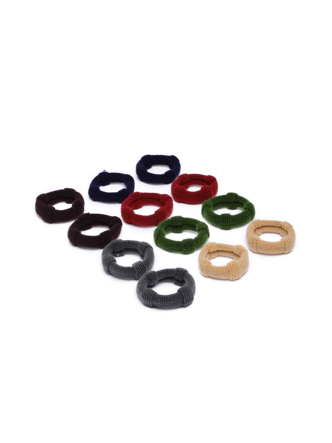 

AccessHer Women Set of 12 Rubber Bands, Multi