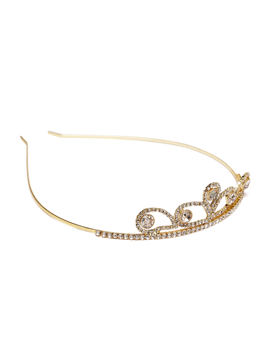 

AccessHer Women Gold-Toned & White Embellished Hairband