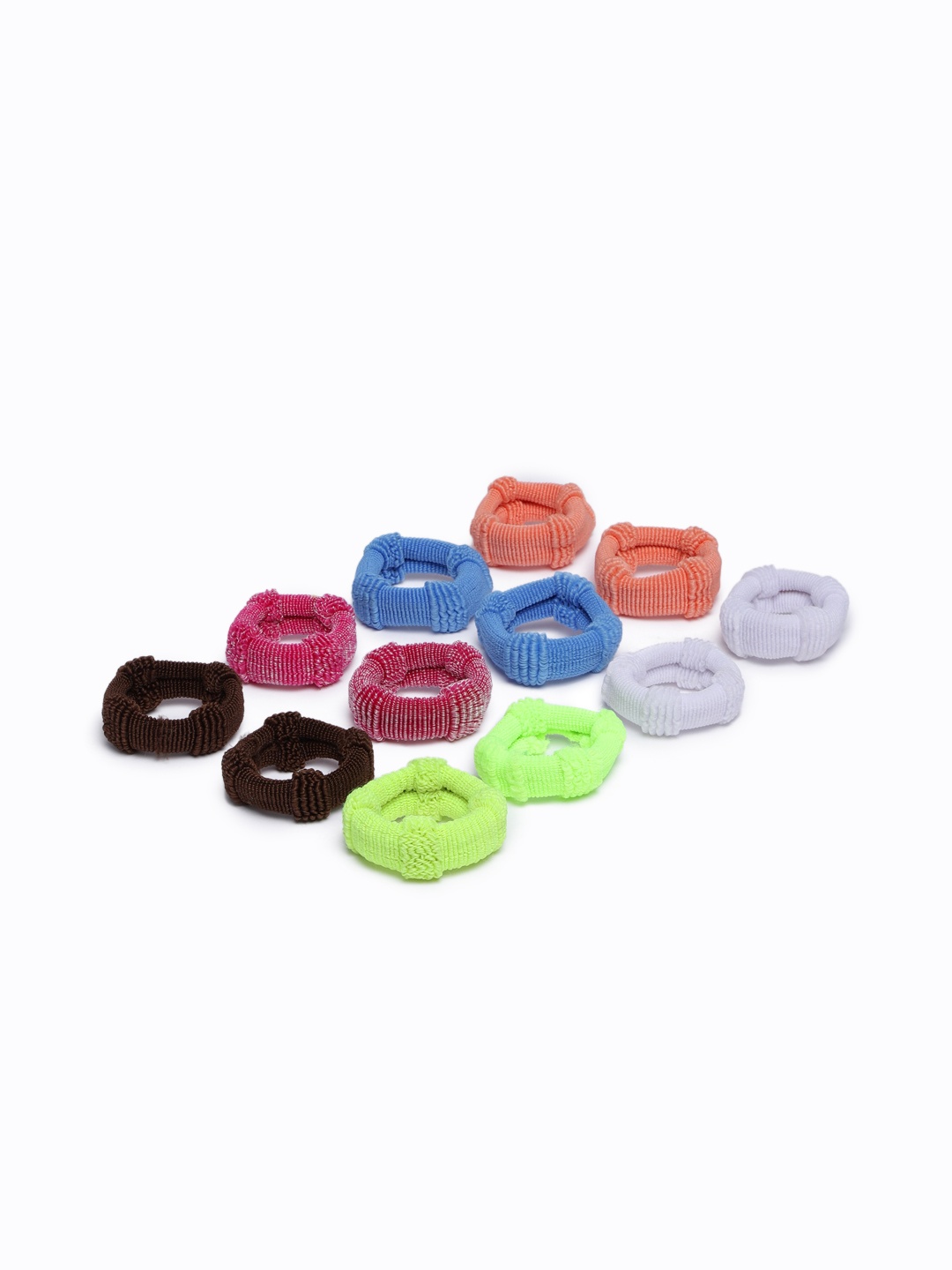 

AccessHer Women Set of 12 Rubber Bands, Multi