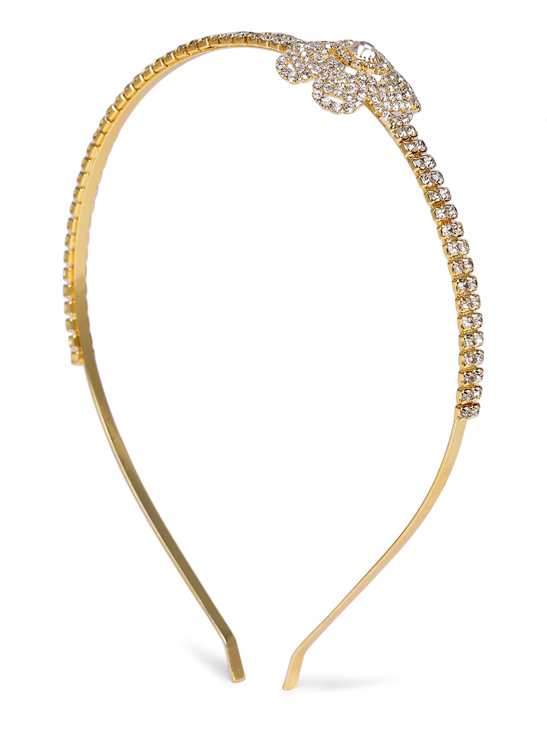 

AccessHer Women Gold-Toned & White Embellished Hairband