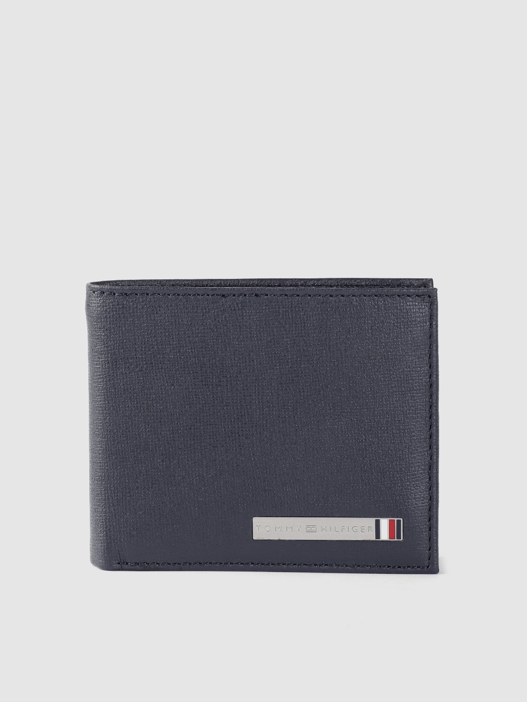 

Tommy Hilfiger Men Navy Blue Leather Two Fold Wallet
