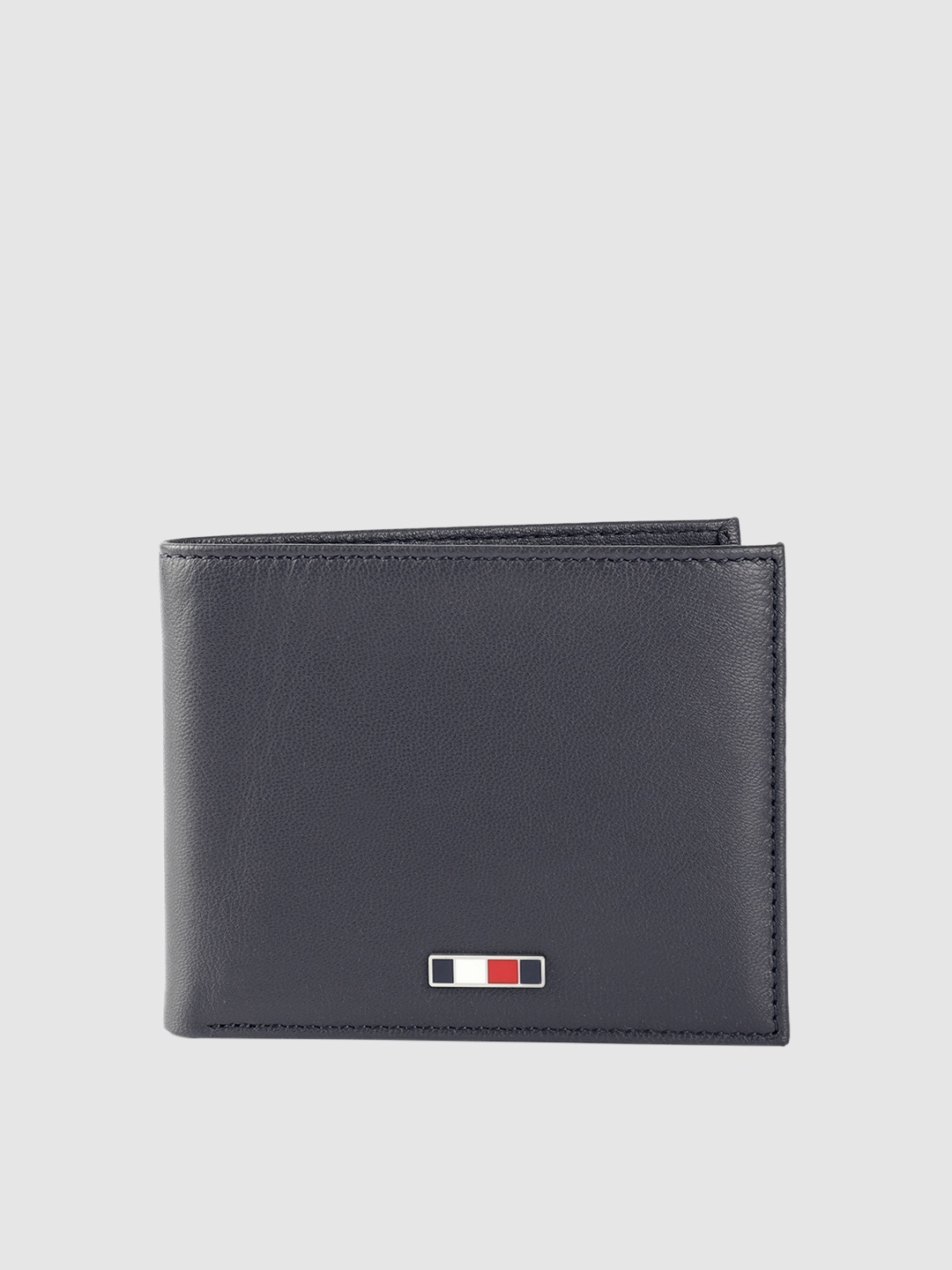 

Tommy Hilfiger Men Navy Blue Leather Two Fold Wallet