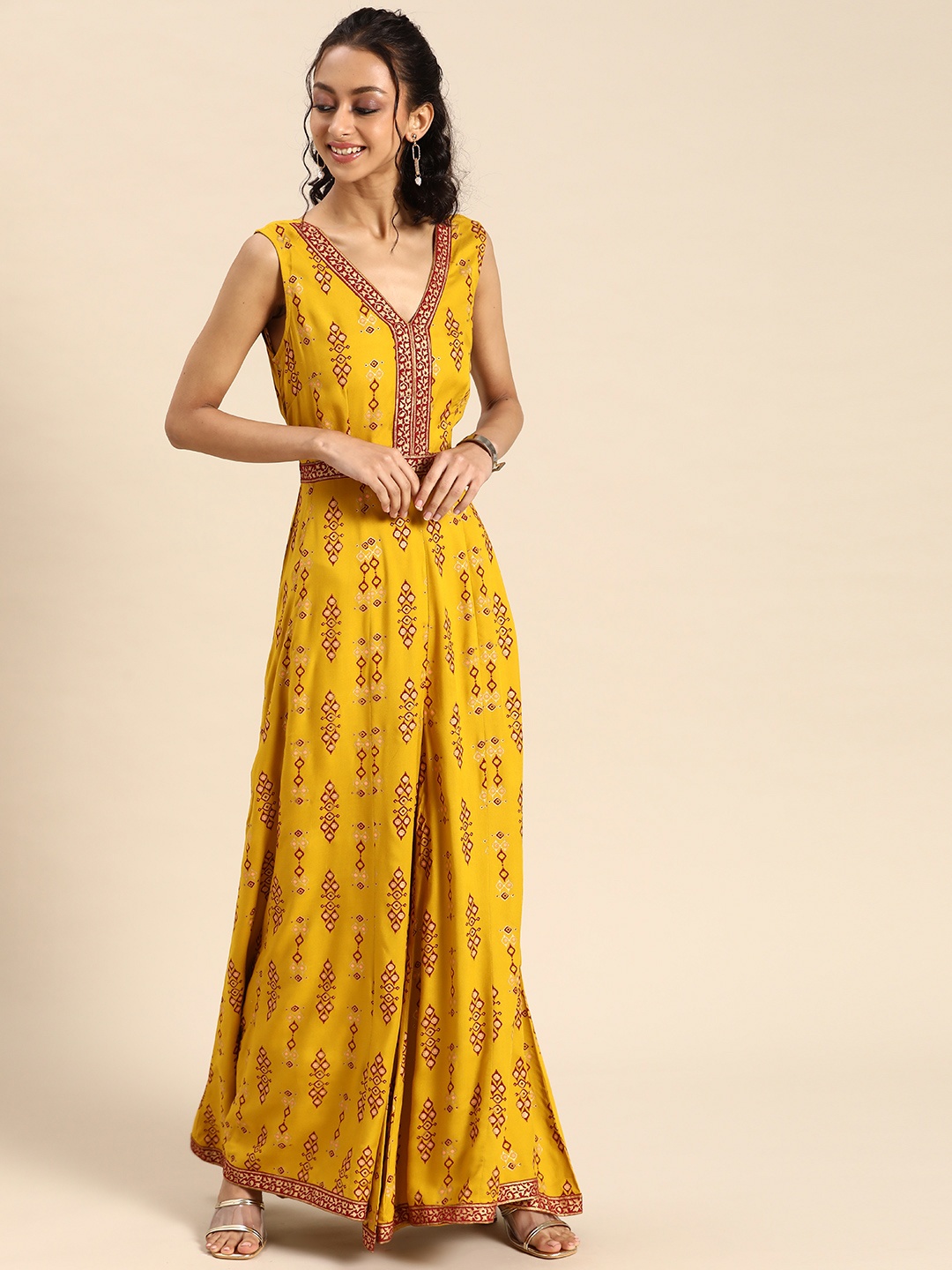 

MABISH by Sonal Jain Mustard Basic Jumpsuit