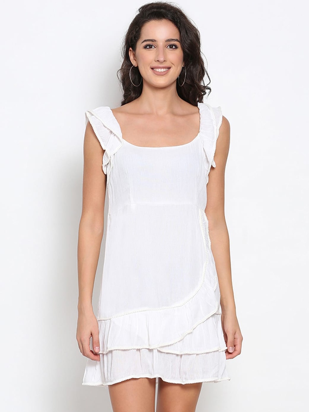 

MARC LOUIS White A-Line Dress
