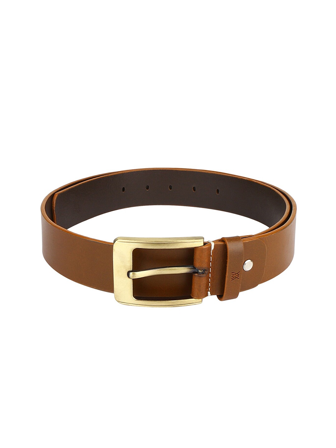 

Aditi Wasan Men Tan Solid Formal Genuine Leather Belt